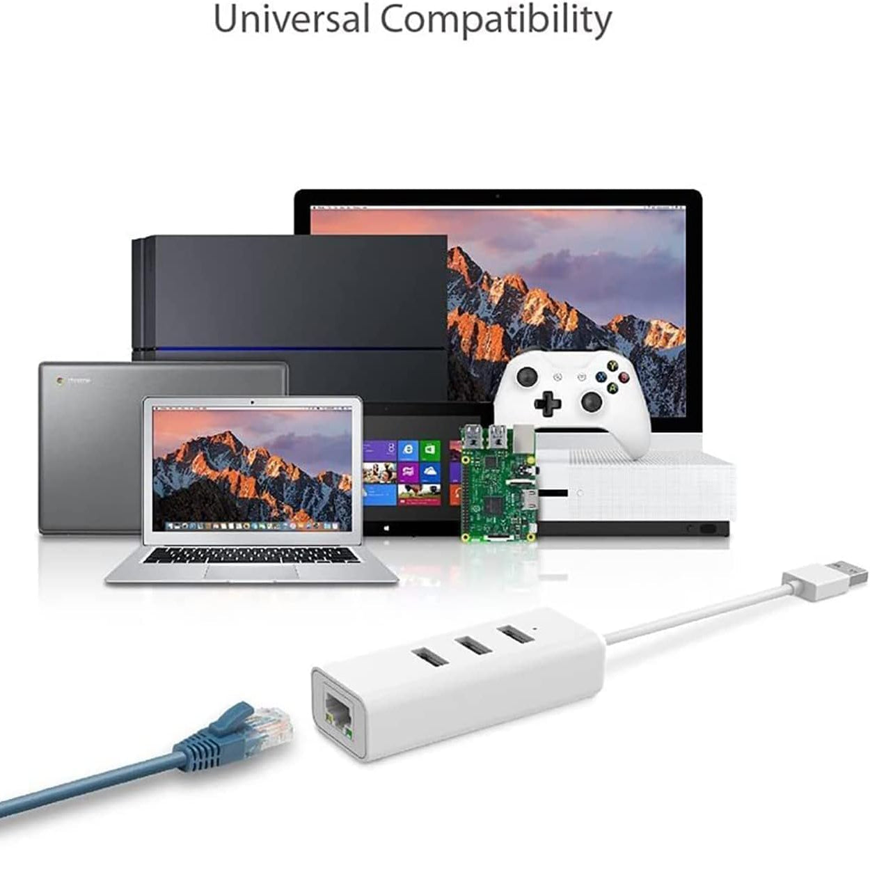 TP-Link UE330-USB 3.0 3-Port Hub & Gigabit Ethernet Adapter 2 in 1 USB Adapter