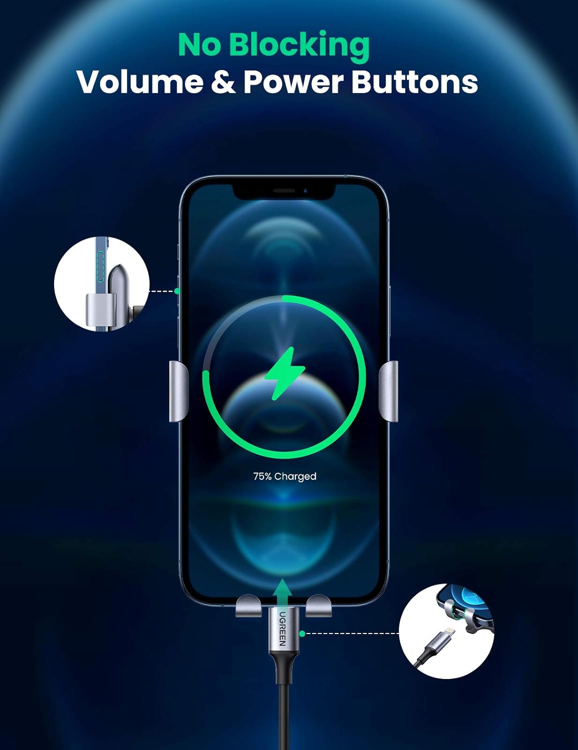 UGREEN Car Phone Holder ,Air Vent Gravity Mount / 30401