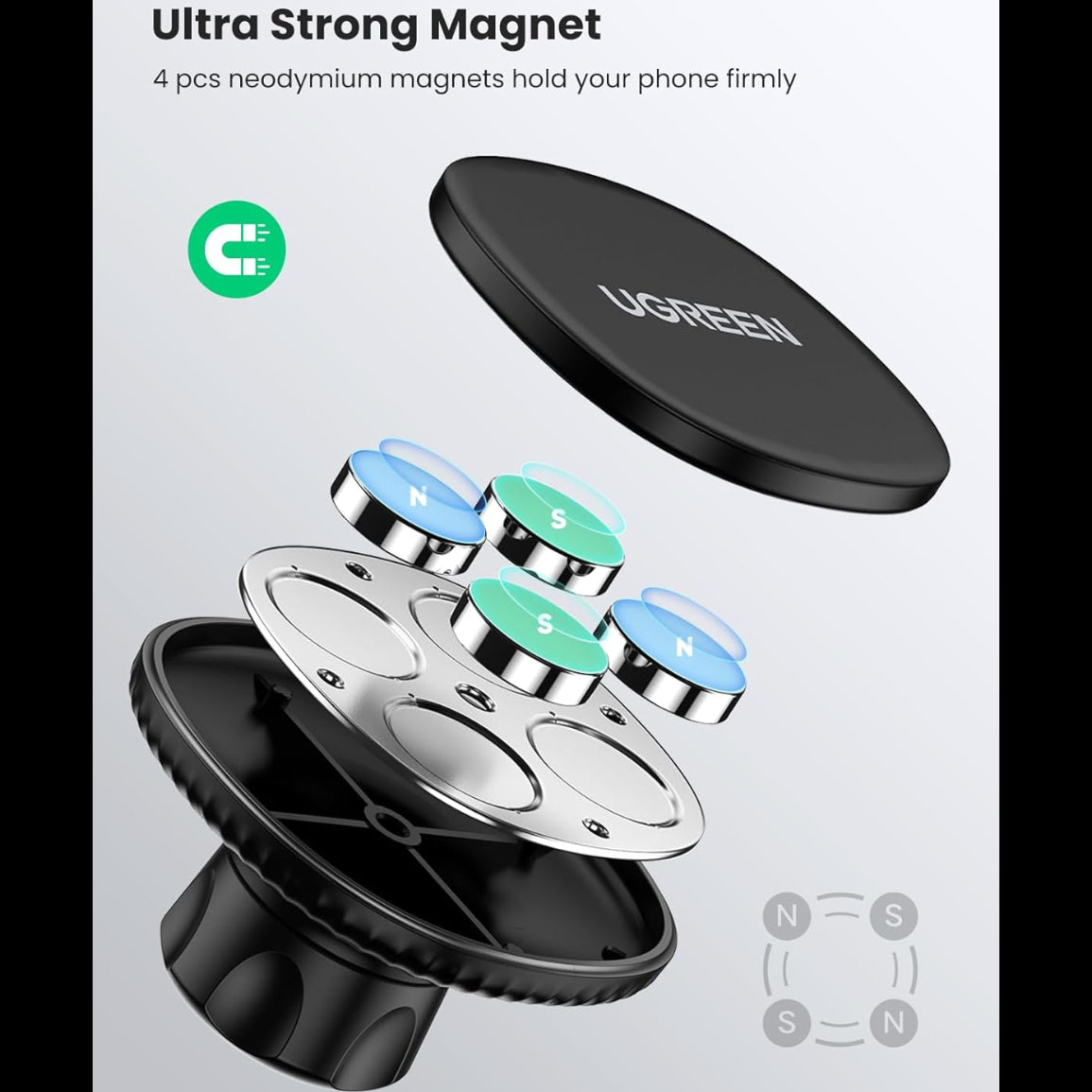 UGREEN Magnetic Phone Car Mount / 80785