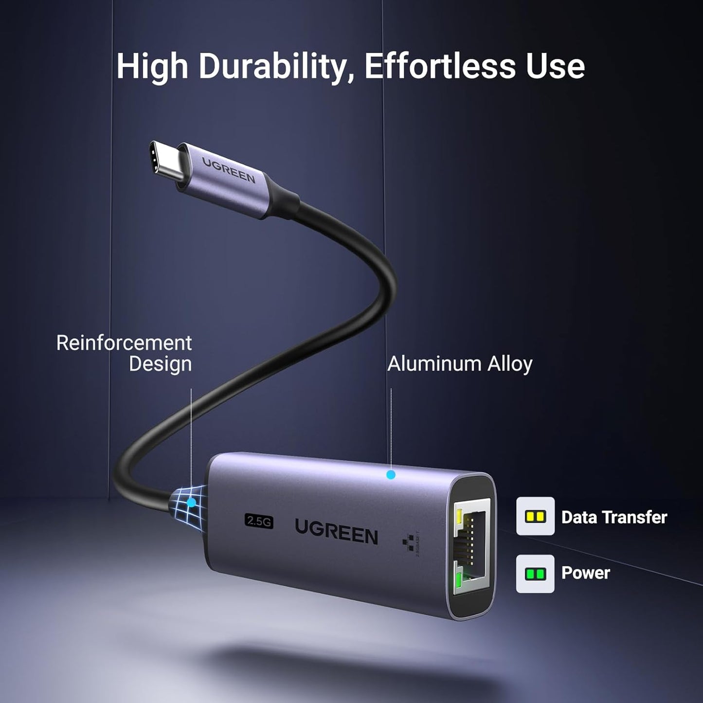 محول يوجرين USB C إلى إيثرنت 2.5 جيجا، محول إيثرنت / 25052