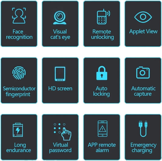 Smart Door Lock 3D-Face Recognition/ Surveillance /Video Call /Self Open -SE42