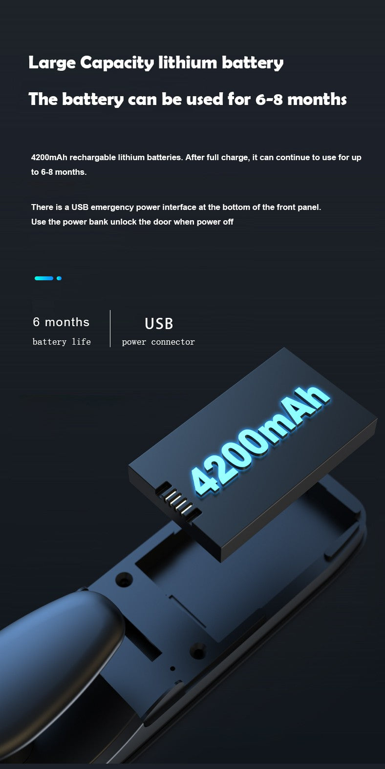 قفل باب ذكي بتقنية التعرف على الوجه ثلاثي الأبعاد/مكالمة فيديو/فتح عن بعد-SE40