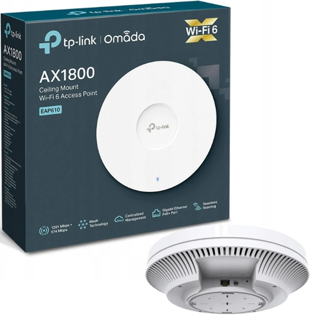 AX1800 Ceiling Mount WiFi 6 Access Point /EAP610