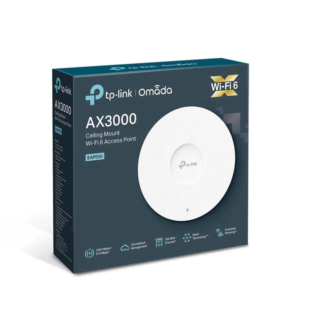 AX3000 Ceiling Mount WiFi 6 Access Point /EAP650
