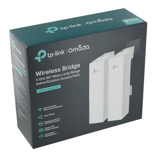 TP-Link Omada EAP215 Point to Point Wireless Bridge Kit Outdoor