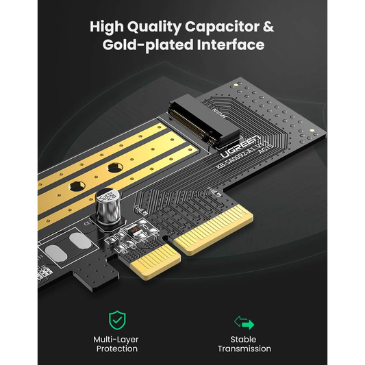 محول UGREEN PCIe 3.0 x4 إلى M.2 NVME / 70503 