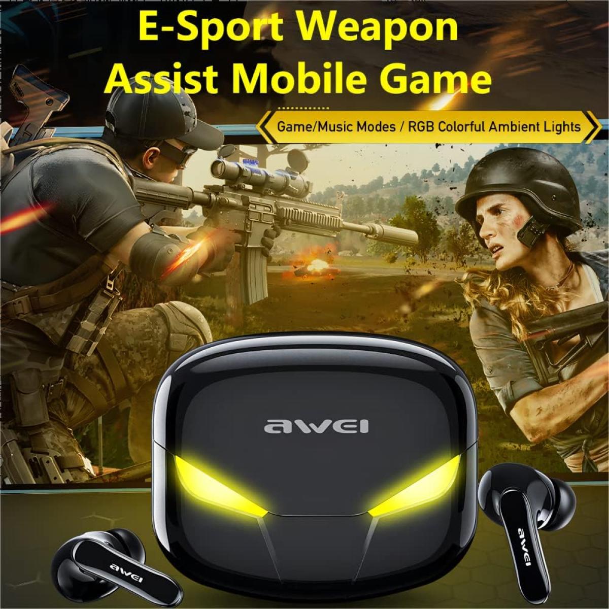 سماعات أذن Awei T35 TWS للألعاب تعمل بتقنية البلوتوث