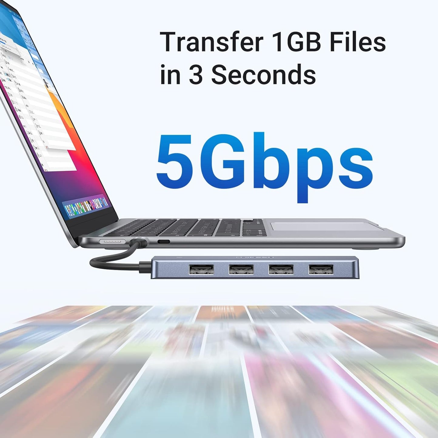 UGREEN USB C to USB Hub with 4 USB 3.0, Powered USB C Splitter /70336