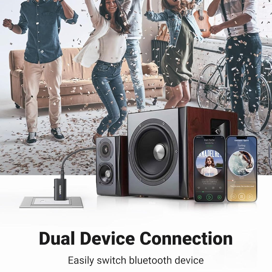 UGREEN Bluetooth 5.1 Transmitter Receiver / 60300