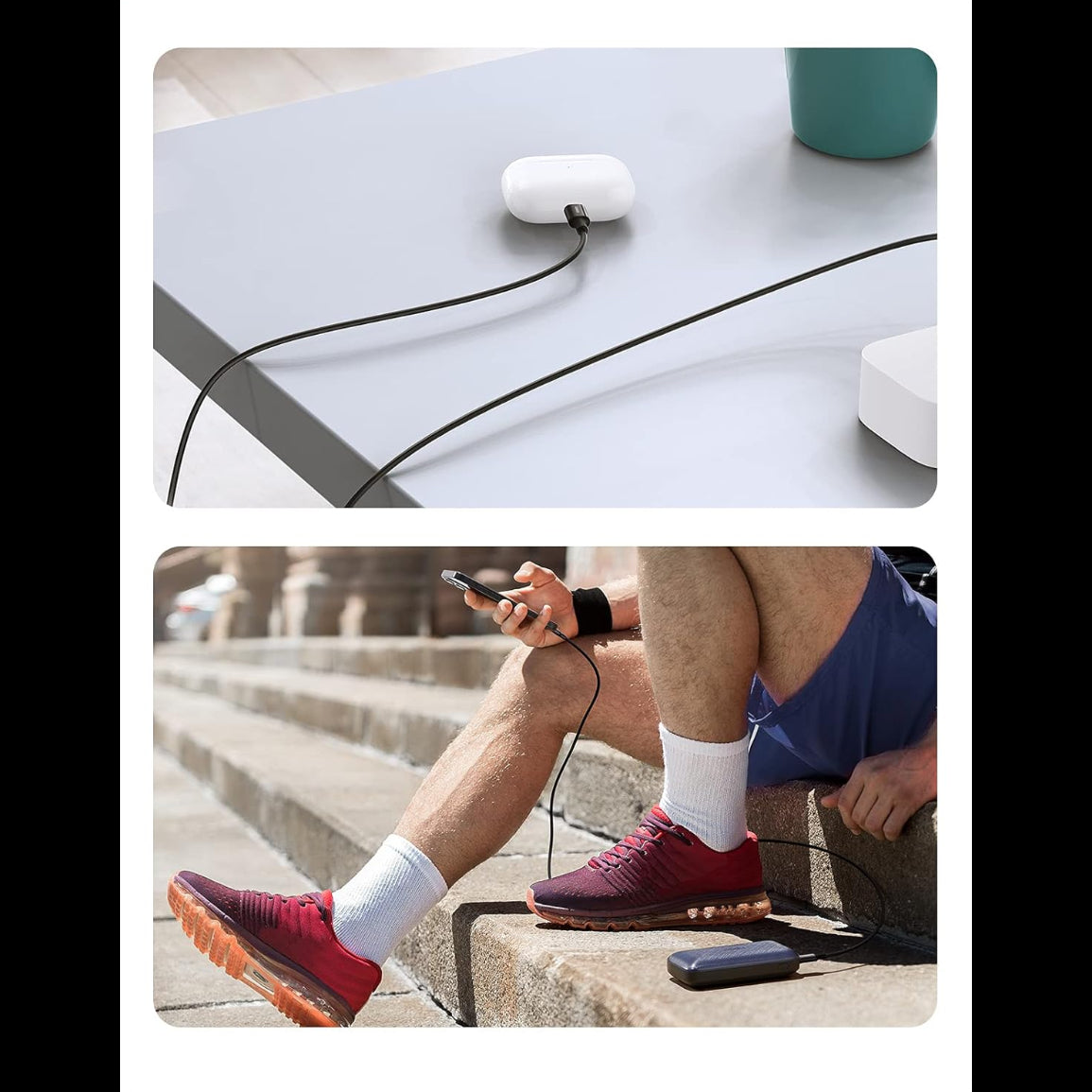 UGREEN Lightning To Type-C 2.0 Male Charging Cable (Black) / 60751 - 60752