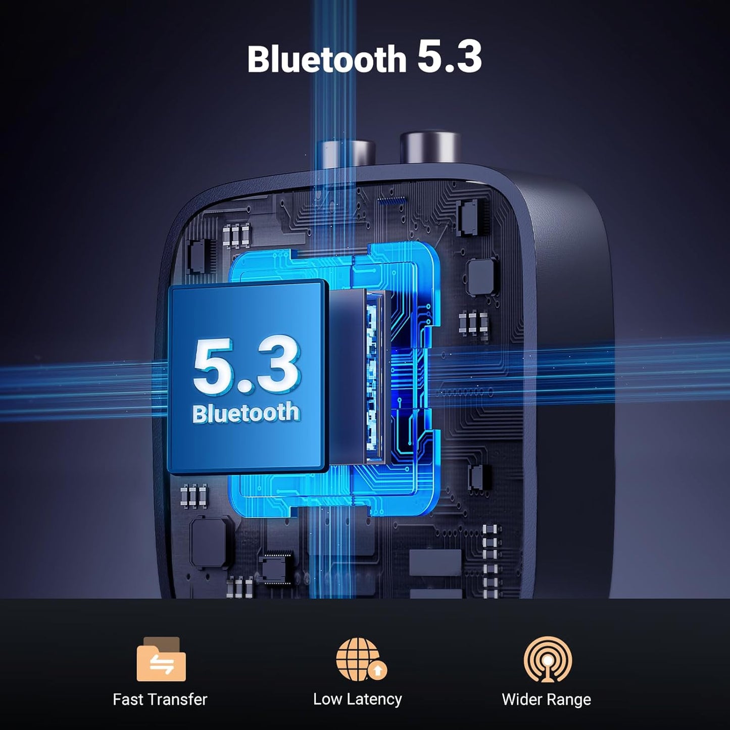 محول مستقبل AUX Bluetooth 5.3 من UGREEN لنظام ستيريو /30445