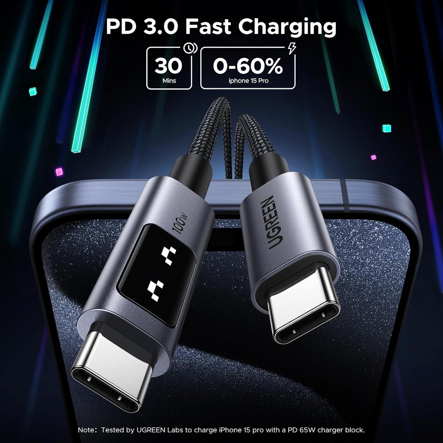 UGREEN Uno USB-C to USB-C PD Fast Charging Cable 5A Max 100W / L509