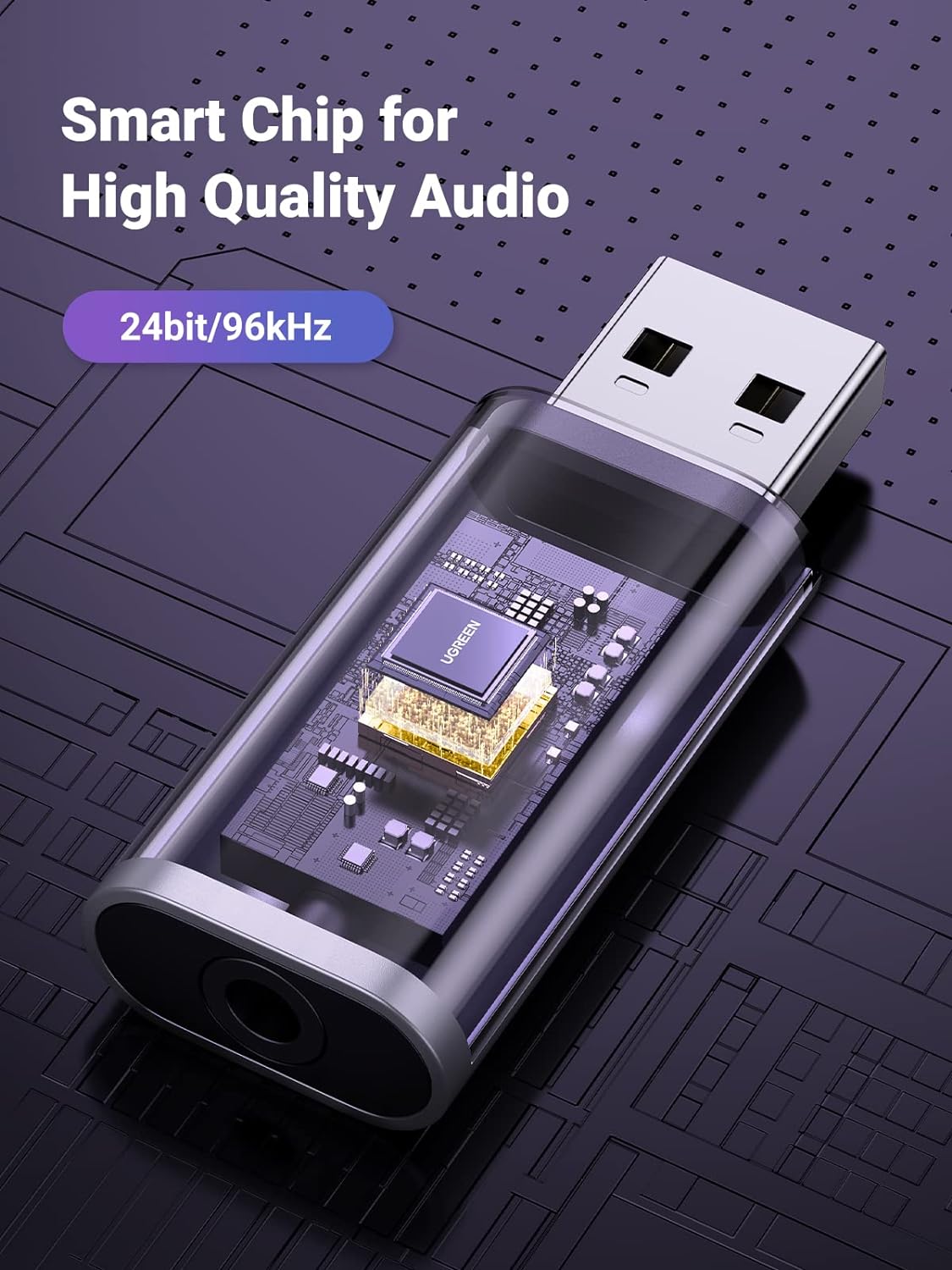 كرت صوت ستيريو خارجي USB من يوجرين / 80864