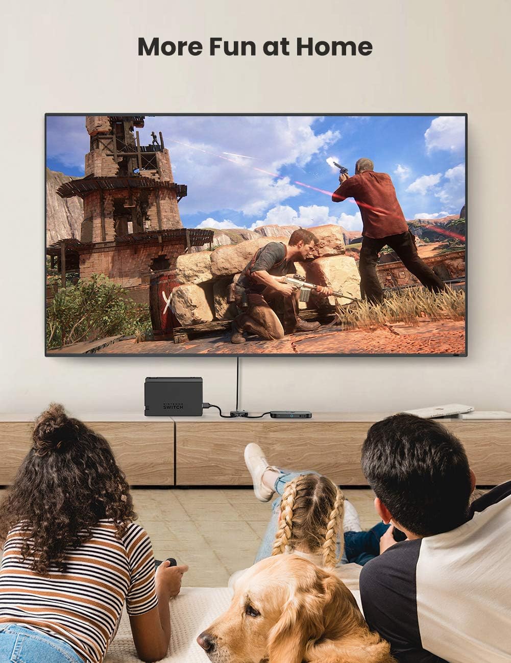 80126/ UGREEN HDMI Switch 4K@60Hz 2 IN 1 Out HDMI 2.0 Switcher Supports 18Gbps High Speed, 3D, HDR, HDCP 2.2