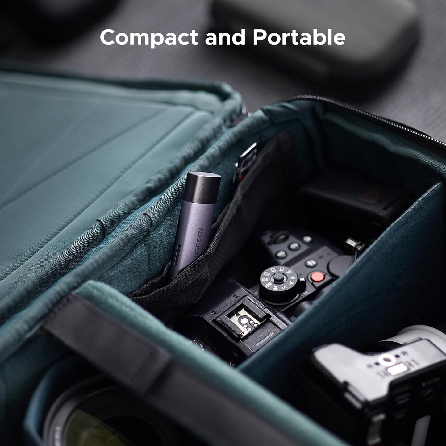 قارئ بطاقات UGREEN 2 في 1 USB C OTG SD/ Micro SD / 50706