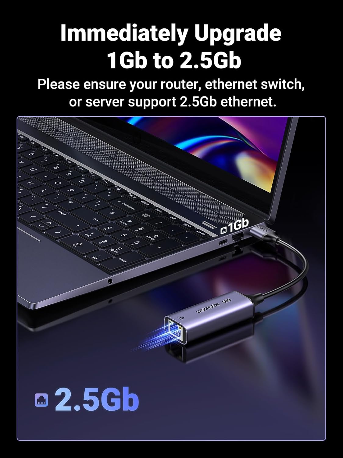 UGREEN USB to Ethernet Adapter 2.5Gbps / 25051