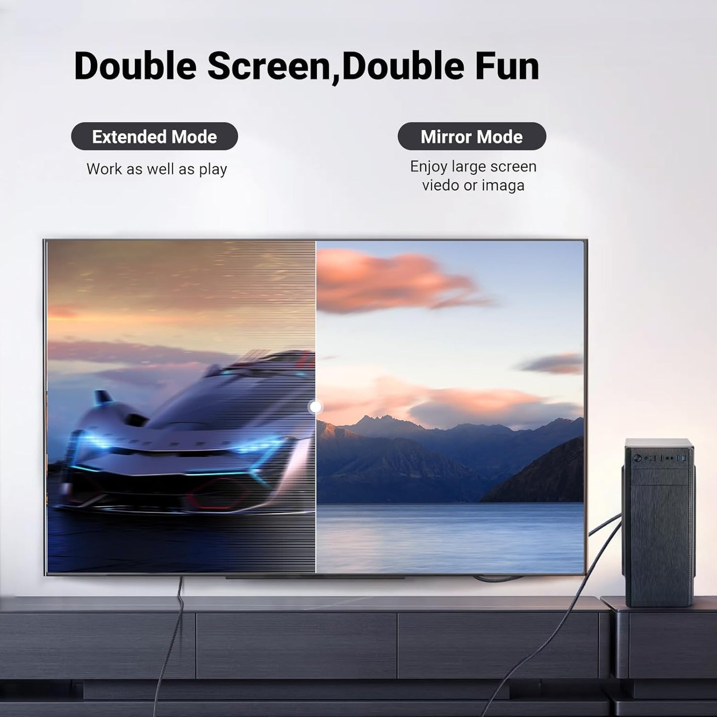 Ugreen unidirectional DisplayPort to HDMI Cable 4K 30Hz / DP101