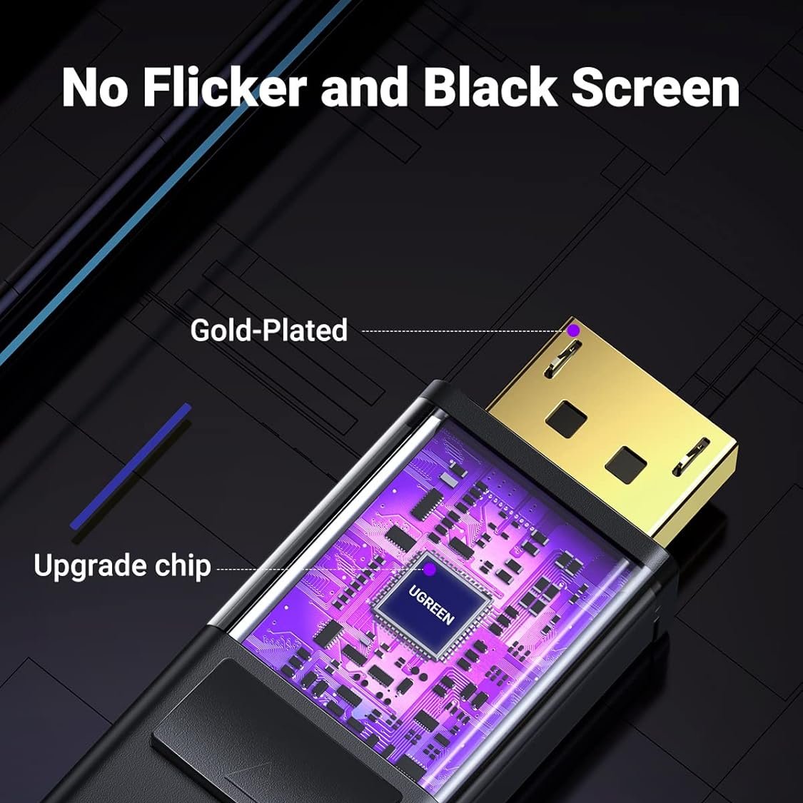 Ugreen unidirectional DisplayPort to HDMI Cable 4K 30Hz / DP101