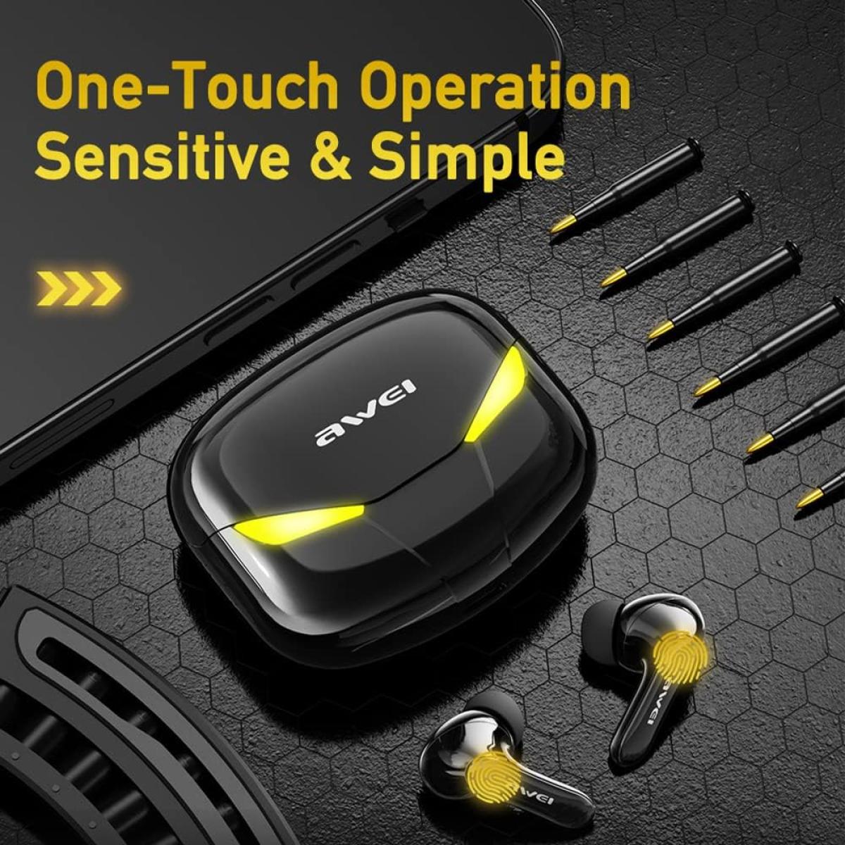 سماعات أذن Awei T35 TWS للألعاب تعمل بتقنية البلوتوث