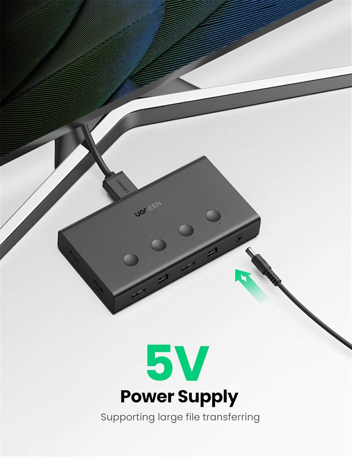 UGREEN 4 In 1 Out HDMI KVM Switch / 70439 UGREEN 4 In 1 Out HDMI KVM Switch / 70439