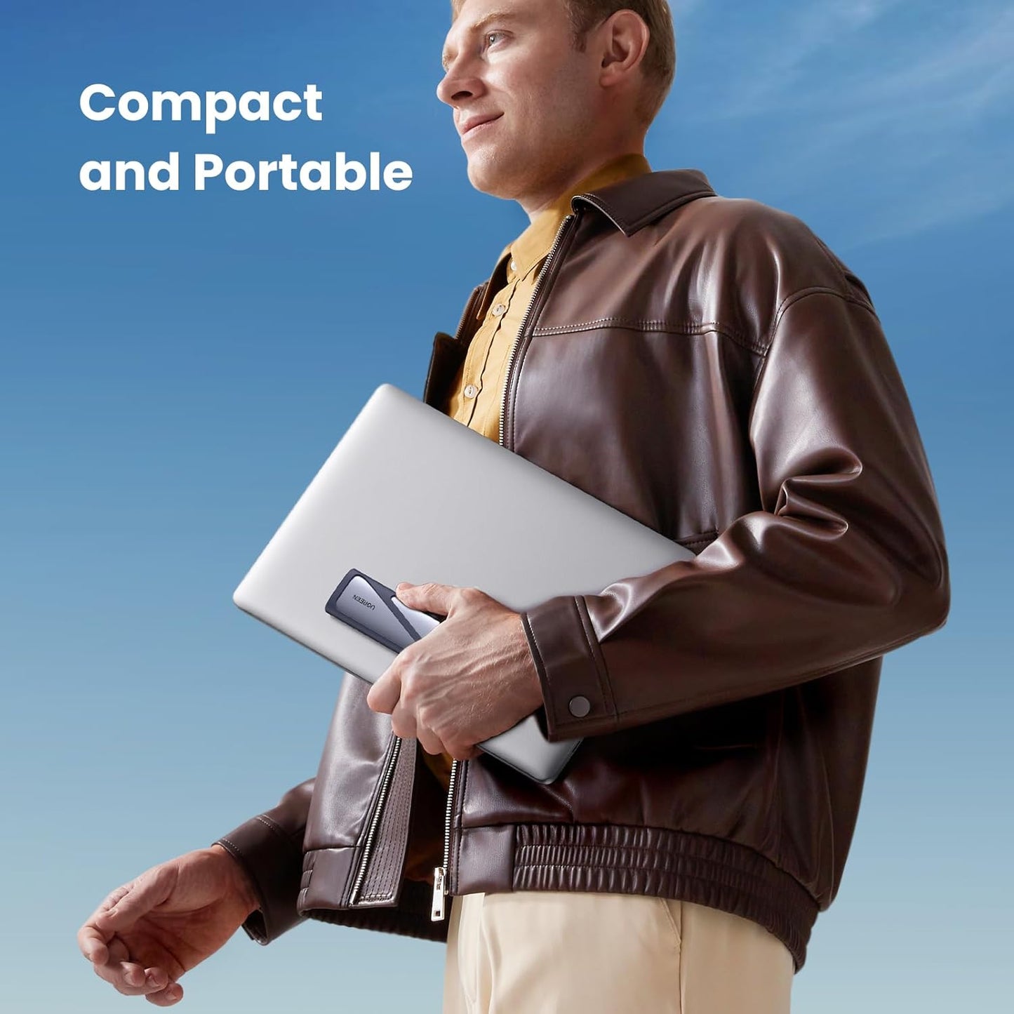 UGREEN USB-C إلى M.2 SATA و NVMe علبة القرص الصلب / 90264