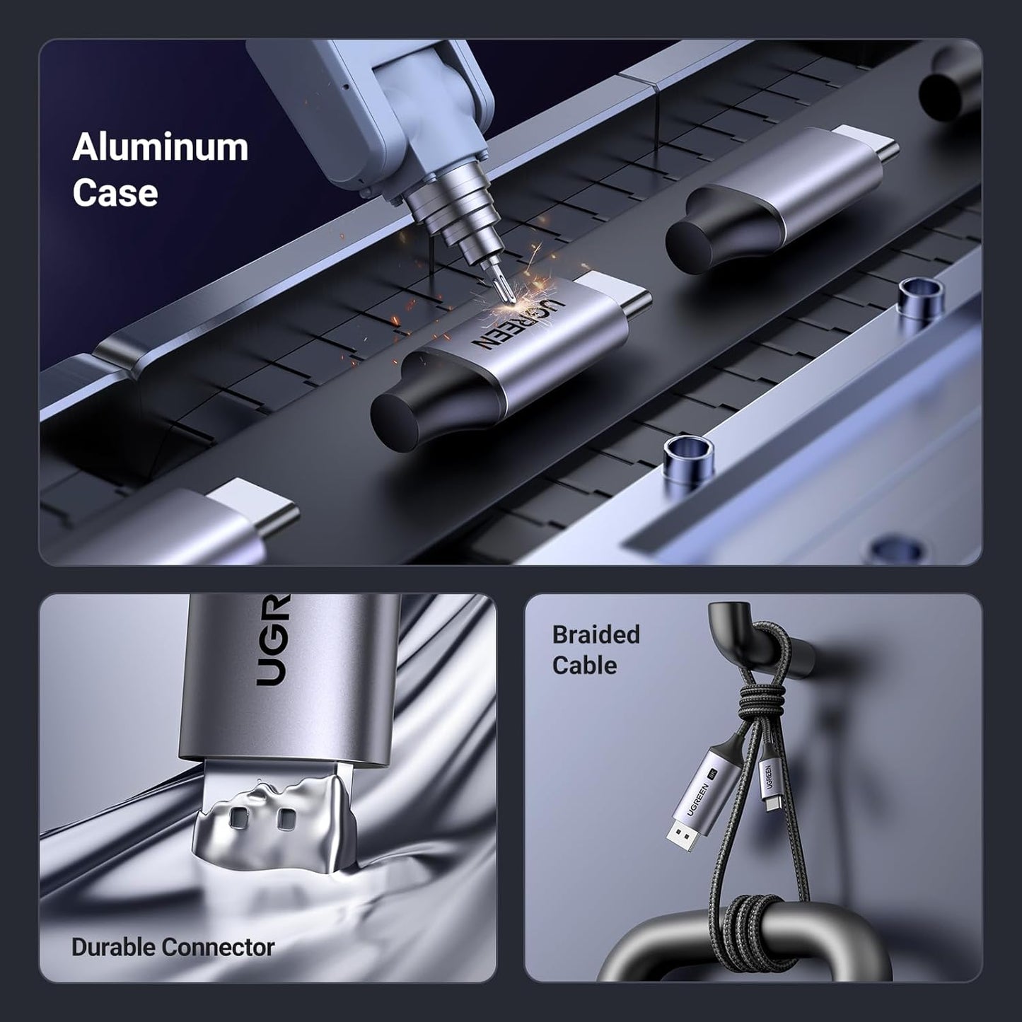 Ugreen USB-C To DP Cable (8K) /CM556