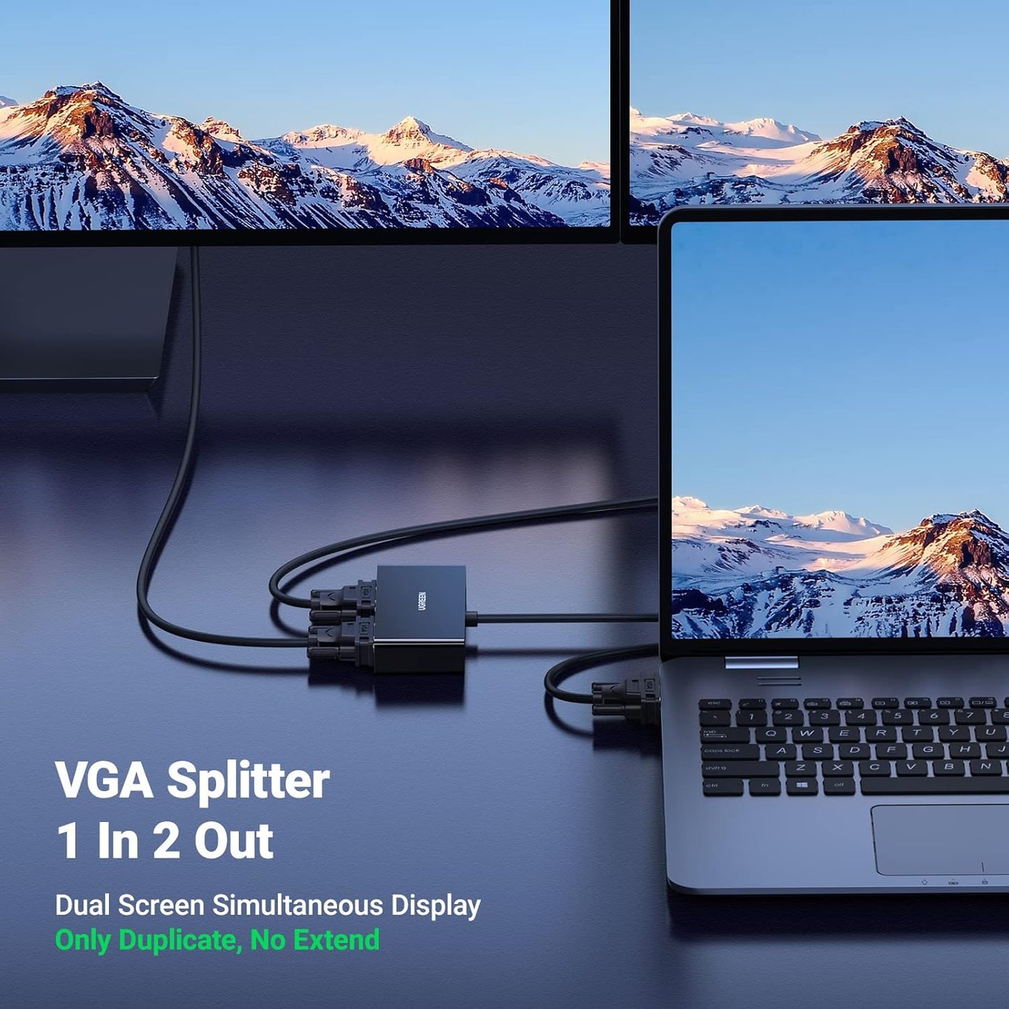 UGREEN VGA Male 2 Female Video Splitter Cable / 20918