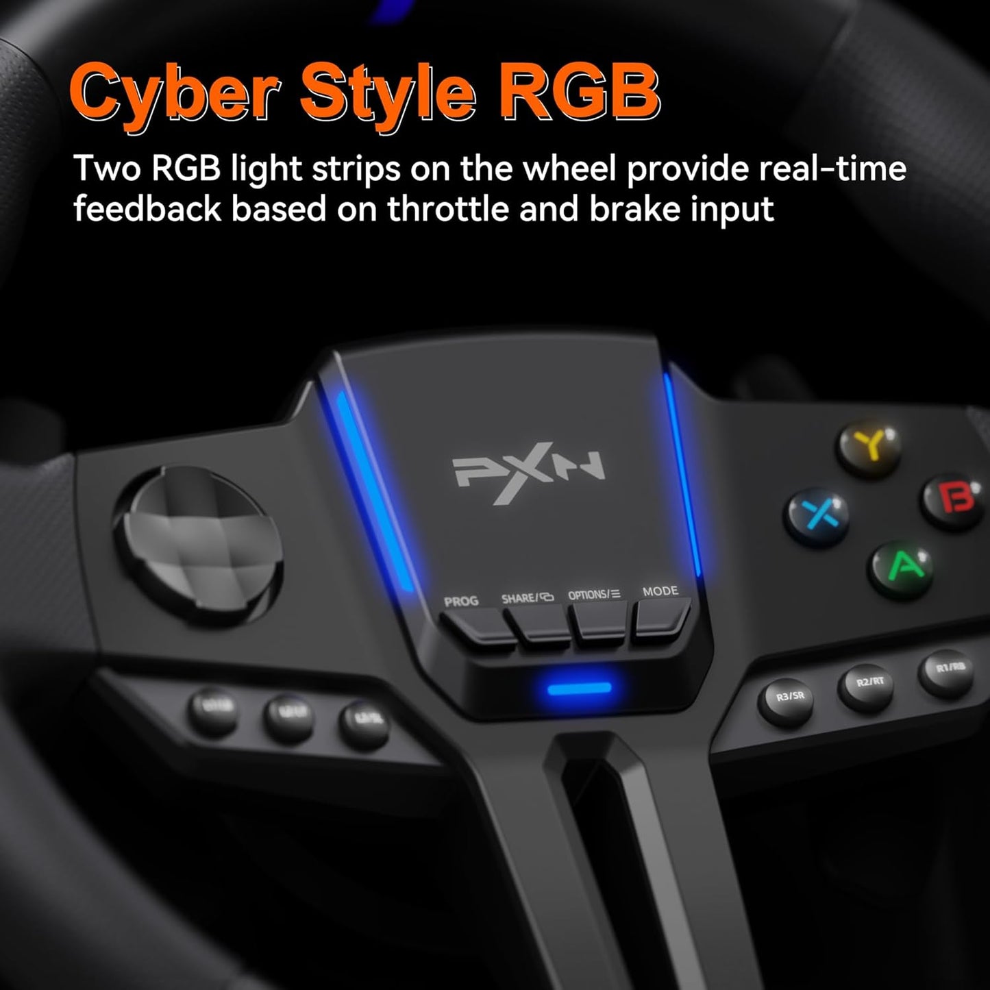 Pxn V900 Gaming Steering Wheel with Linear Pedals