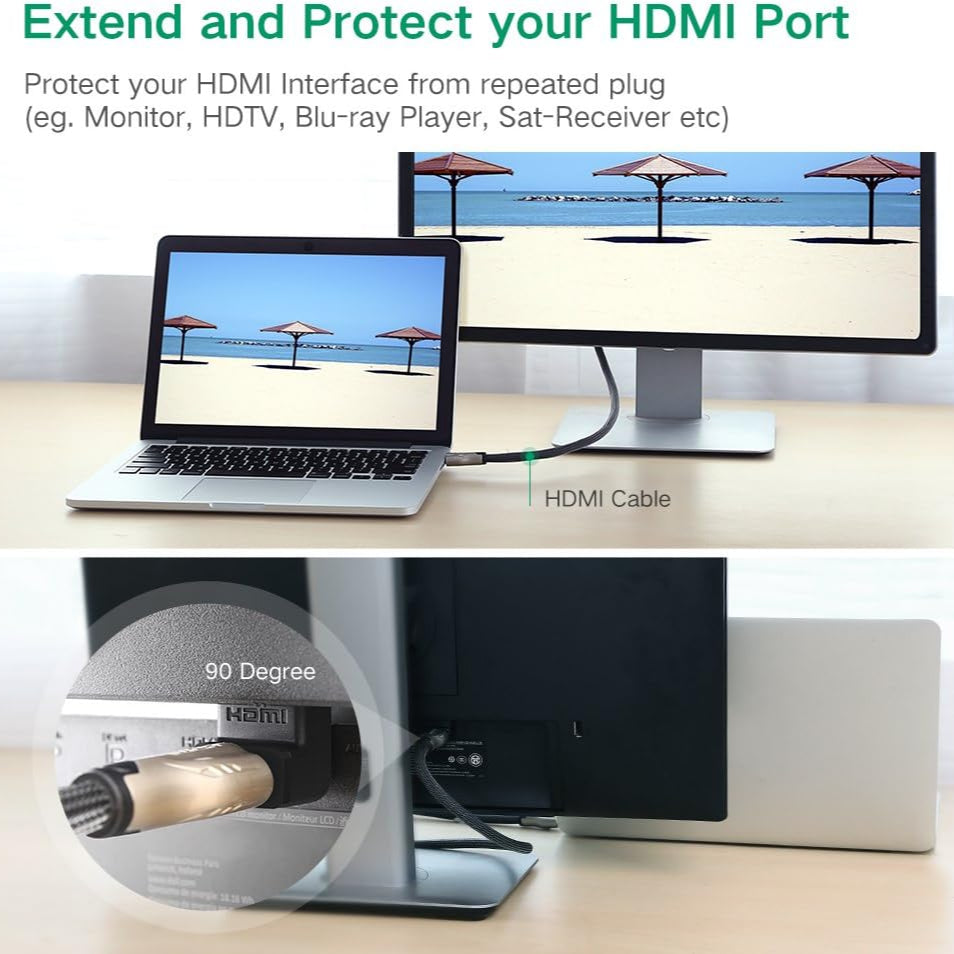 محول HDMI من ذكر إلى أنثى من UGREEN Down / 20109 محول HDMI من ذكر إلى أنثى من UGREEN Down / 20109