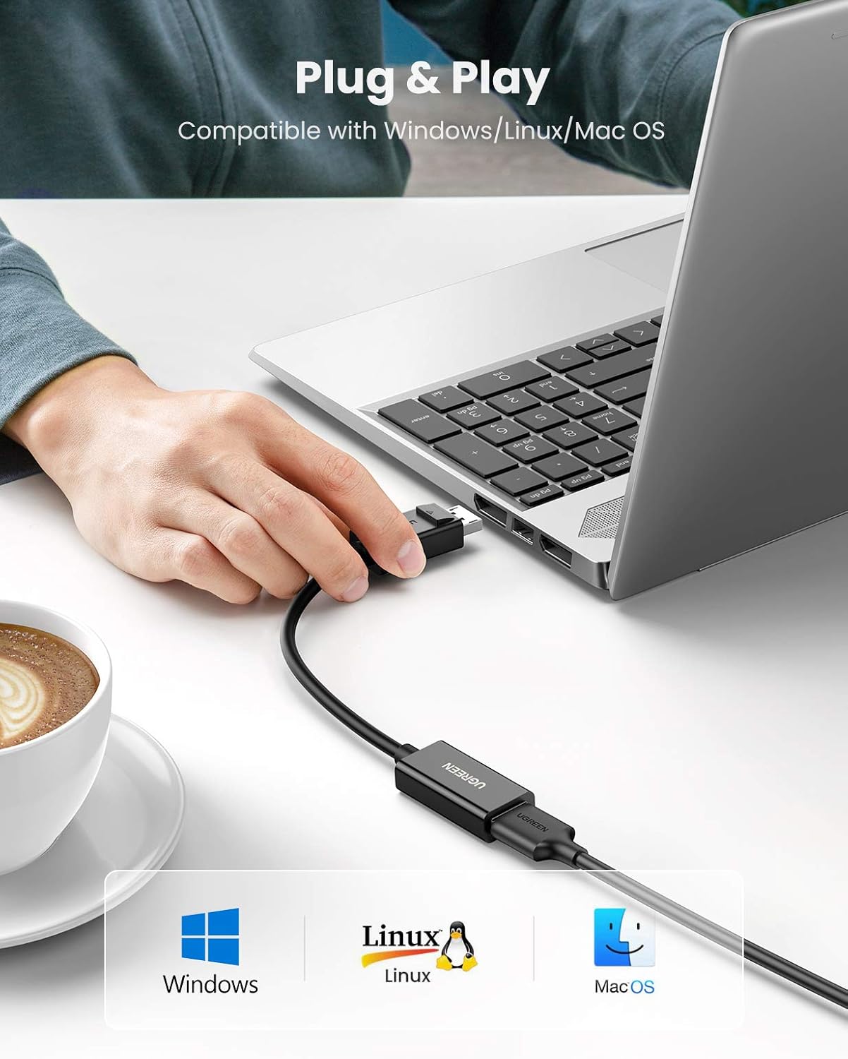 UGREEN DisplayPort to HDMI Female Converter 25cm /MM137