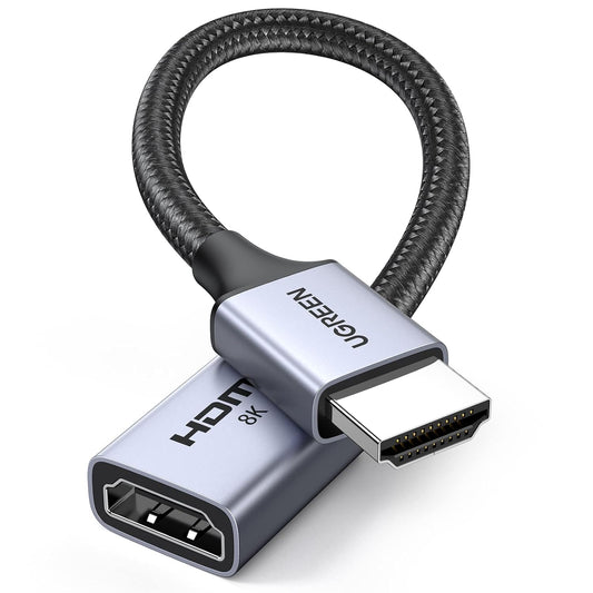 كابل UGREEN HDMI (ذكر) / HDMI (أنثى) 8K بطول 0.15 متر /HD165-15518
