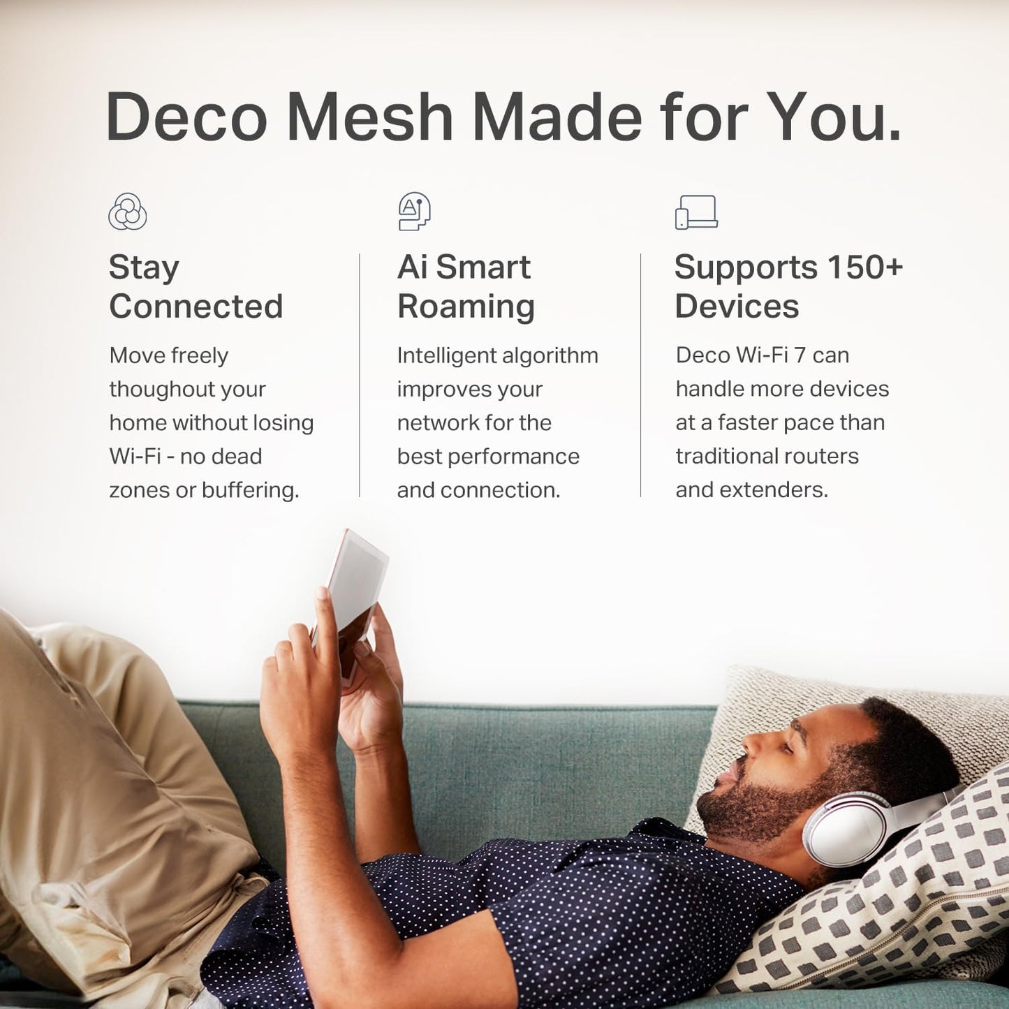 TP-Link Deco BE25 | BE3600 Whole Home Mesh WiFi 7 System | 1Pack - 3Pack