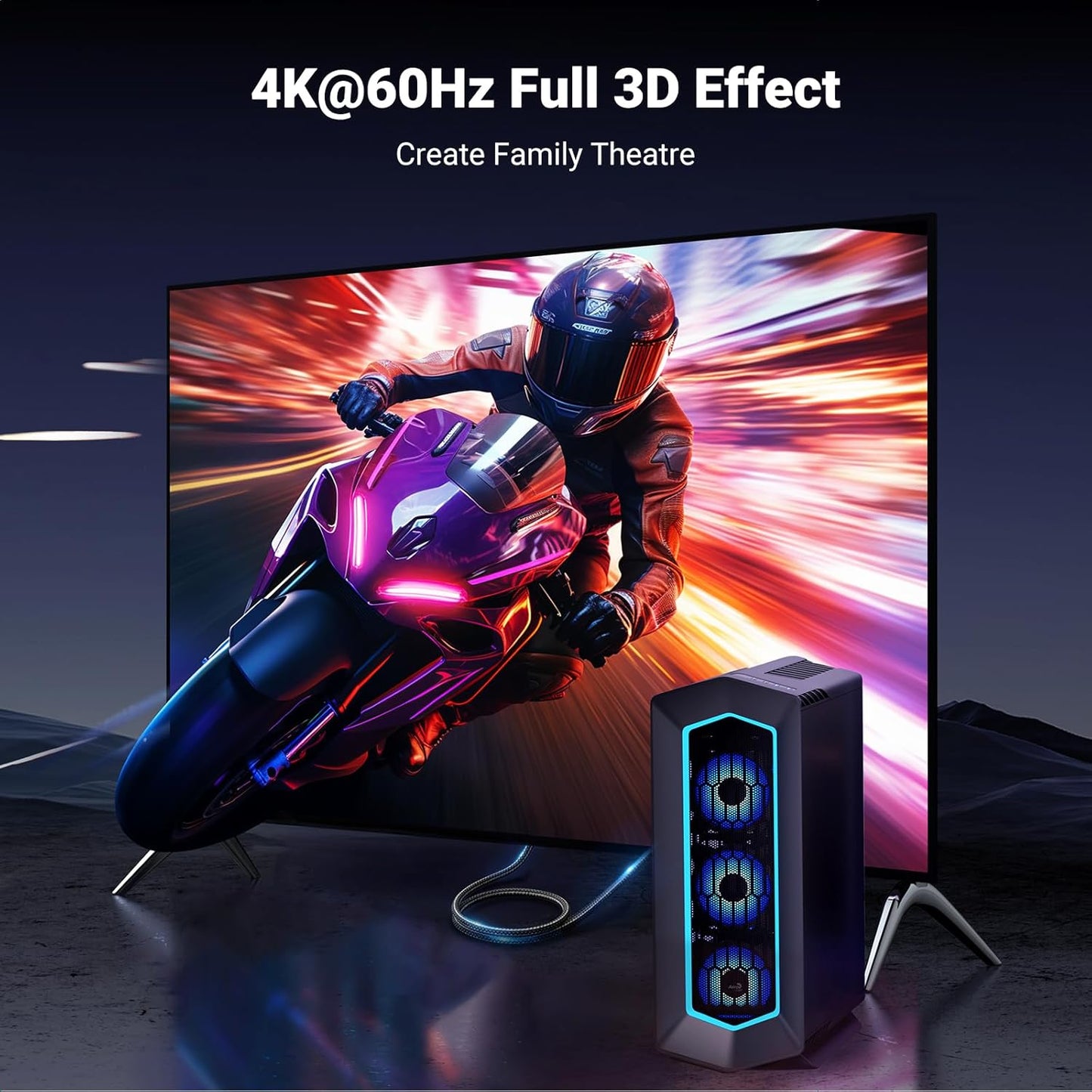 UGREEN Unidirectional DisplayPort to HDMI Cable 4K 60Hz / DP119