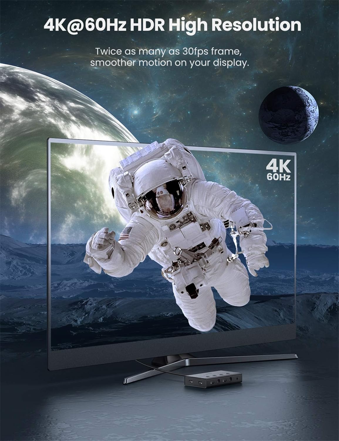 UGREEN 4 In 1 Out HDMI KVM Switch / 70439 UGREEN 4 In 1 Out HDMI KVM Switch / 70439