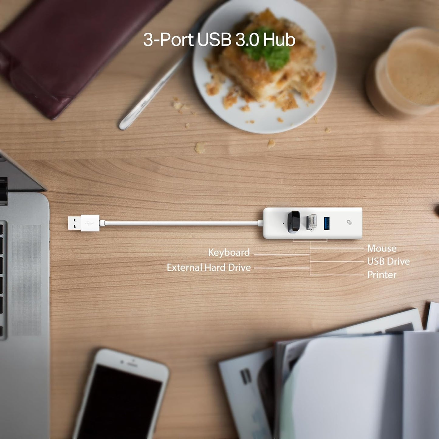 TP-Link UE330-USB 3.0 3-Port Hub & Gigabit Ethernet Adapter 2 in 1 USB Adapter