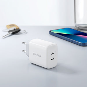 شاحن  بقوة 40 وات من يوجرين بمنفذين / 10343