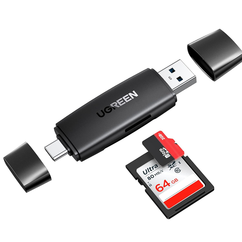 UGREEN 2 in 1 USB 3.0 & USB C SD Card Reader /80191