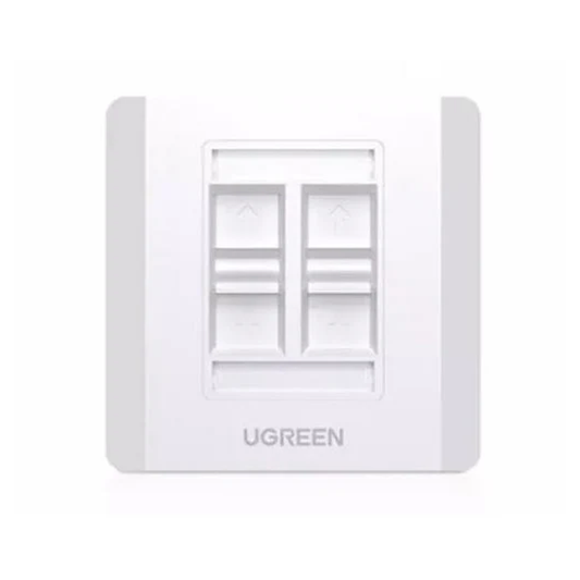 UGREEN Quadruple-Port Wall Plate 1 pc - 80443