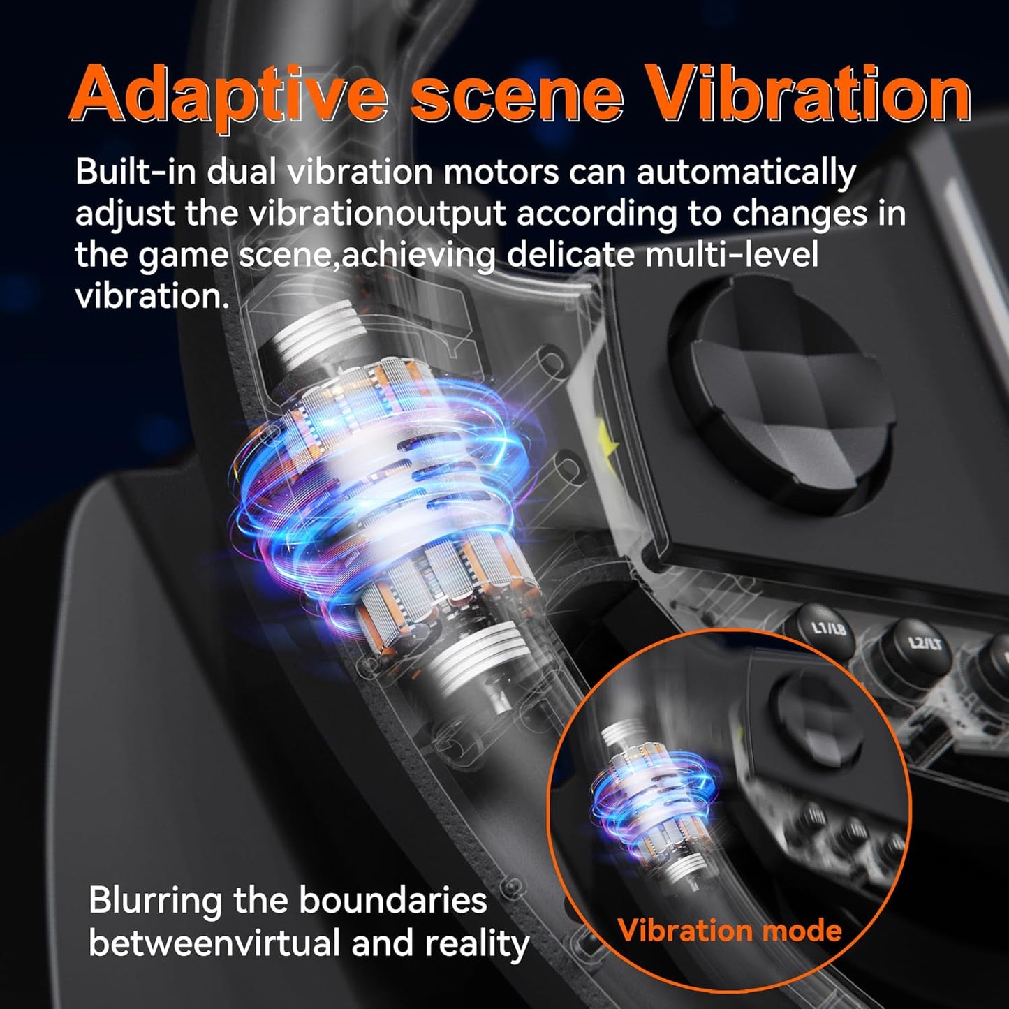 Pxn V900 Gaming Steering Wheel with Linear Pedals