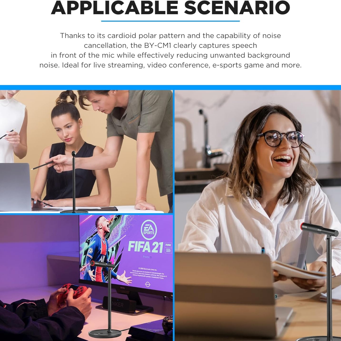 Boya BY-CM1 Desktop USB Microphone