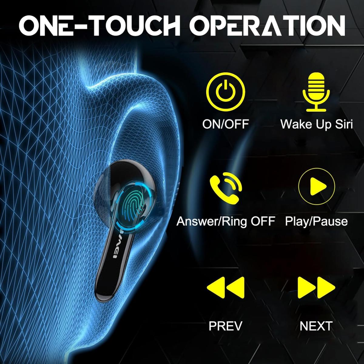 سماعات أذن Awei T35 TWS للألعاب تعمل بتقنية البلوتوث