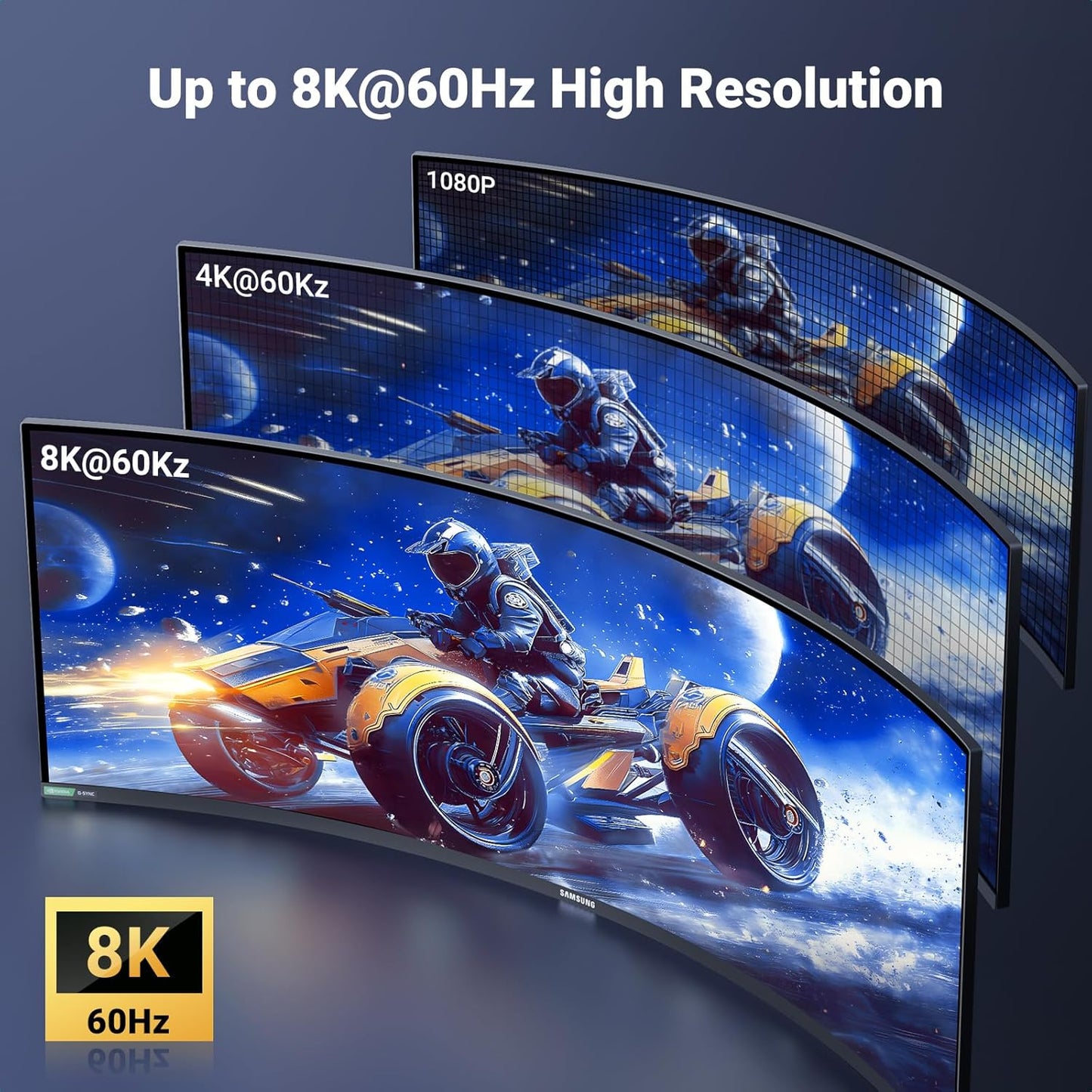 كابل مضفر Micro HDMI إلى HDMI بدقة 8K من UGREEN / HD164