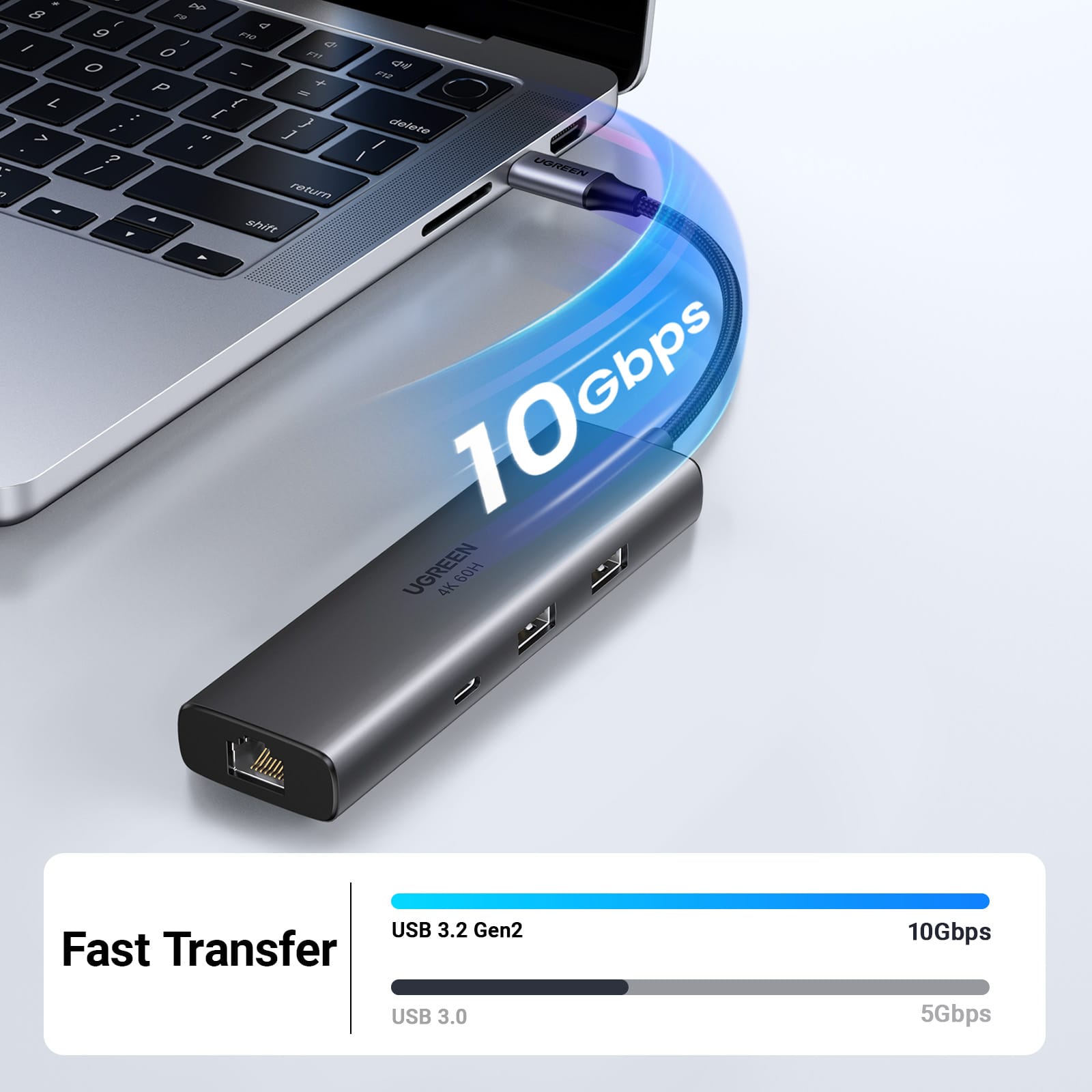 Ugreen 6-in-1 Multifunctional USB-C Hub / 45000 Ugreen 6-in-1 Multifunctional USB-C Hub / 45000