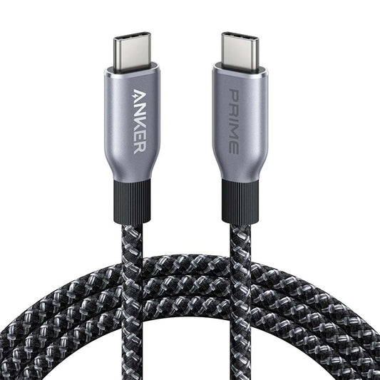 كابل Anker Prime USB-C إلى USB-C، 240 واط، 0.9 متر، كابل مضفر مُعاد تدويره، A88E2011