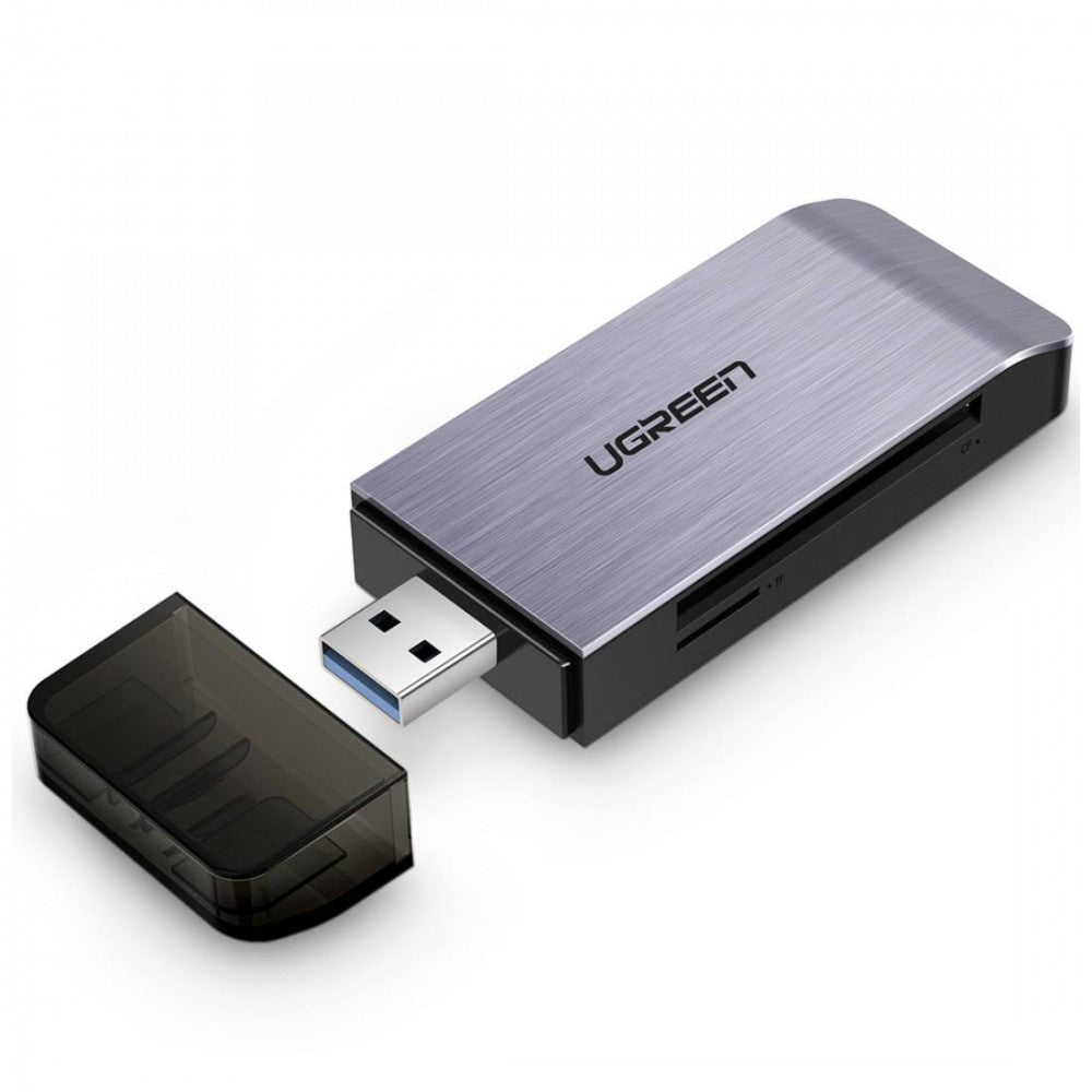 قارئ بطاقات Ugreen SD / micro SD / CF / MS لمنفذ USB 3.0 باللون الرمادي /50541 
