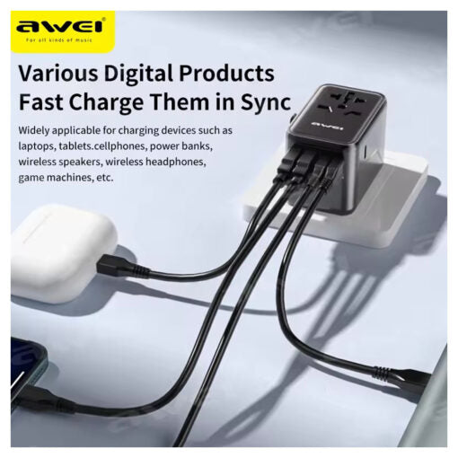 Awei C-40 Travel Plug Power Wall Adapter
