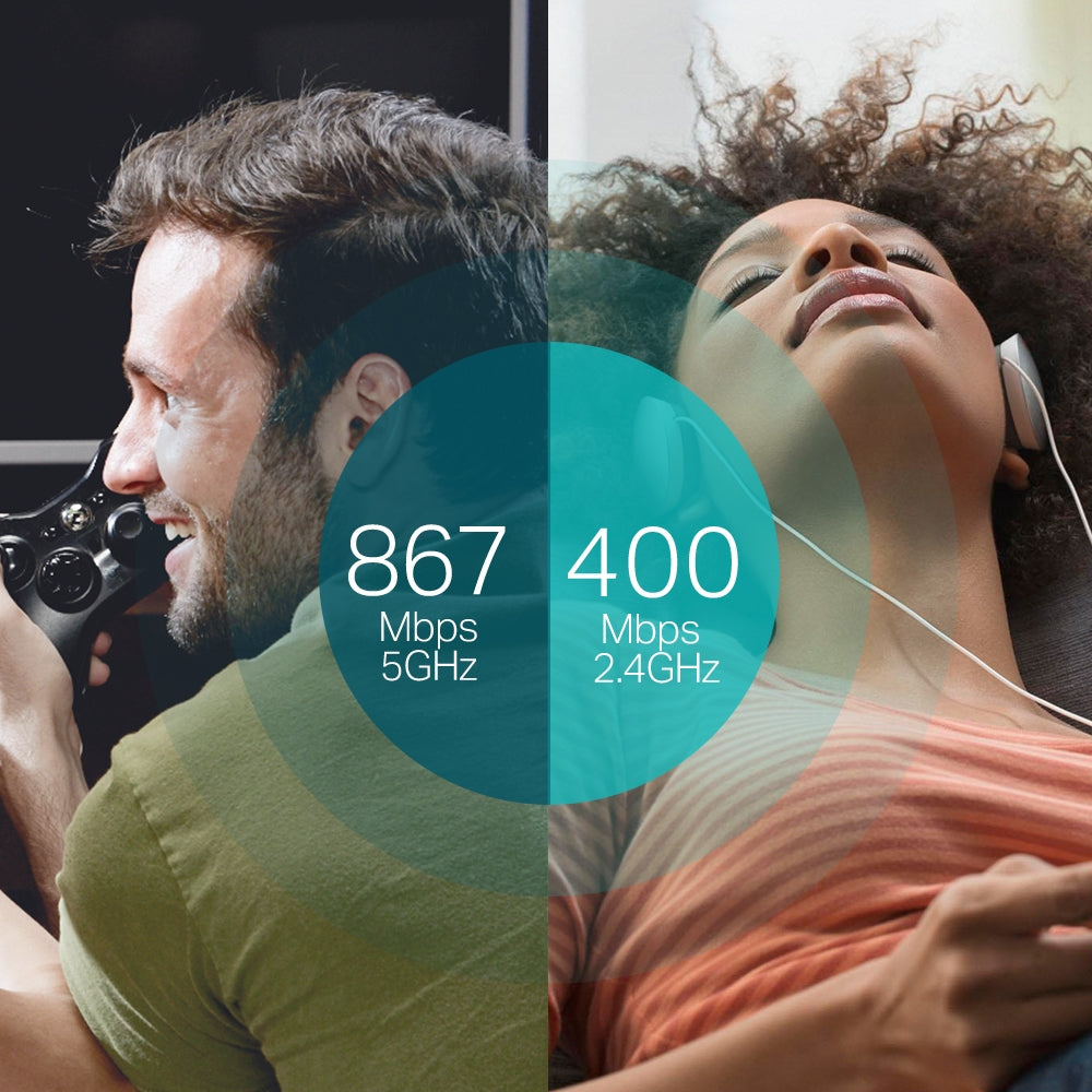 دونجل لاسلكي ثنائي النطاق AC1300 / T4U