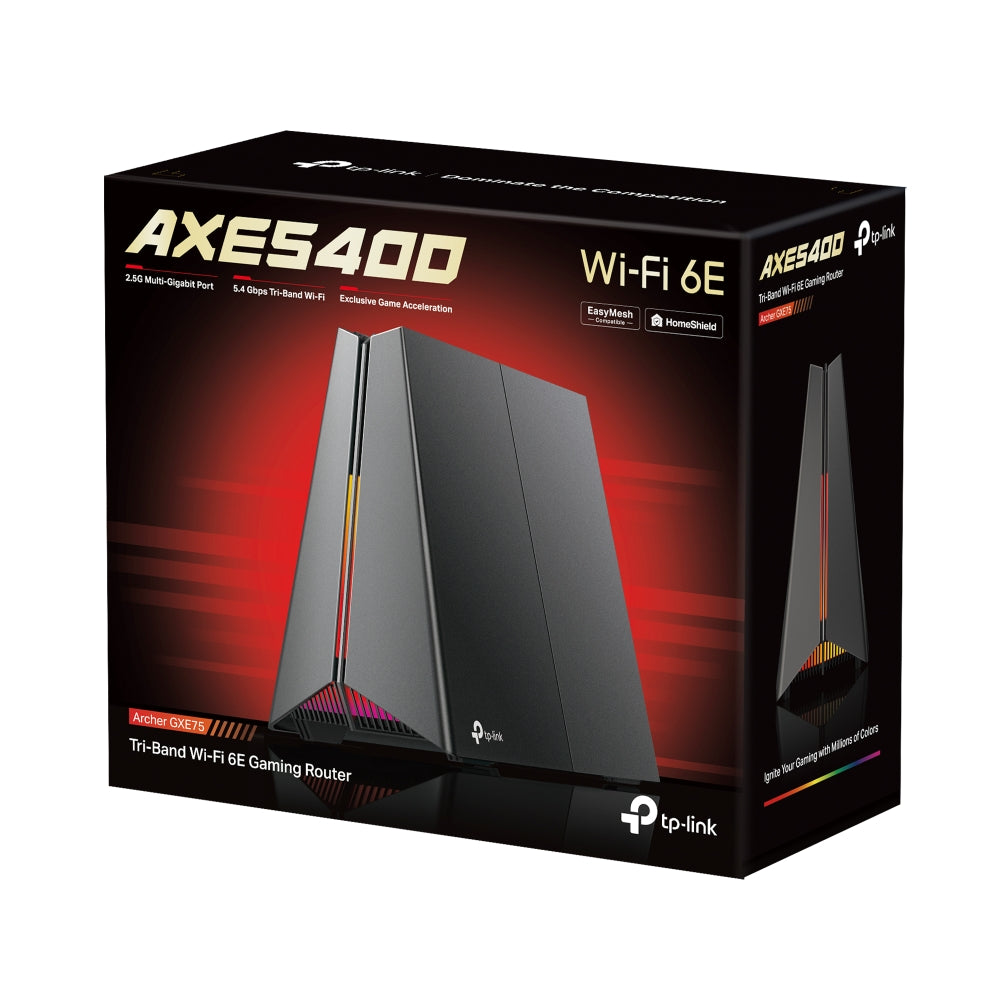 راوتر الألعاب TP-Link Archer GXE75 | AXE5400 ثلاثي النطاق Wi-Fi 6E