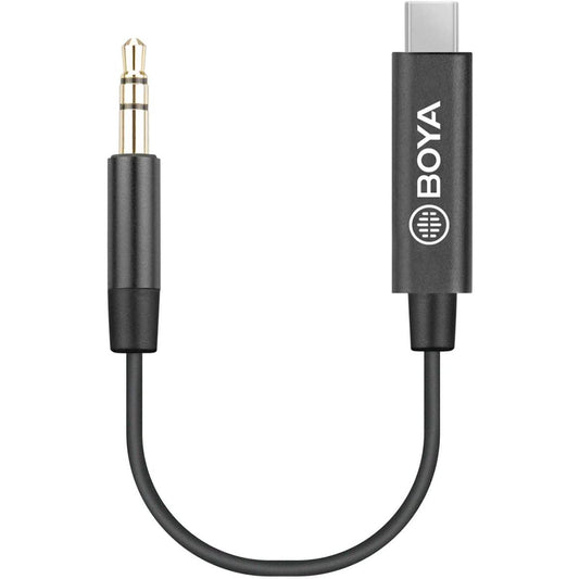 BOYA BY-K2 3.5mm TRS Male to Type-C Male Audio Adapter Cable (7.8in)
