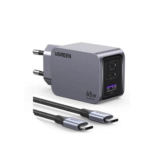 UGREEN USB-A+2*USB-C 65W GaN Tech Fast Charger | 25871 UGREEN USB-A+2*USB-C 65W GaN Tech Fast Charger | 25871